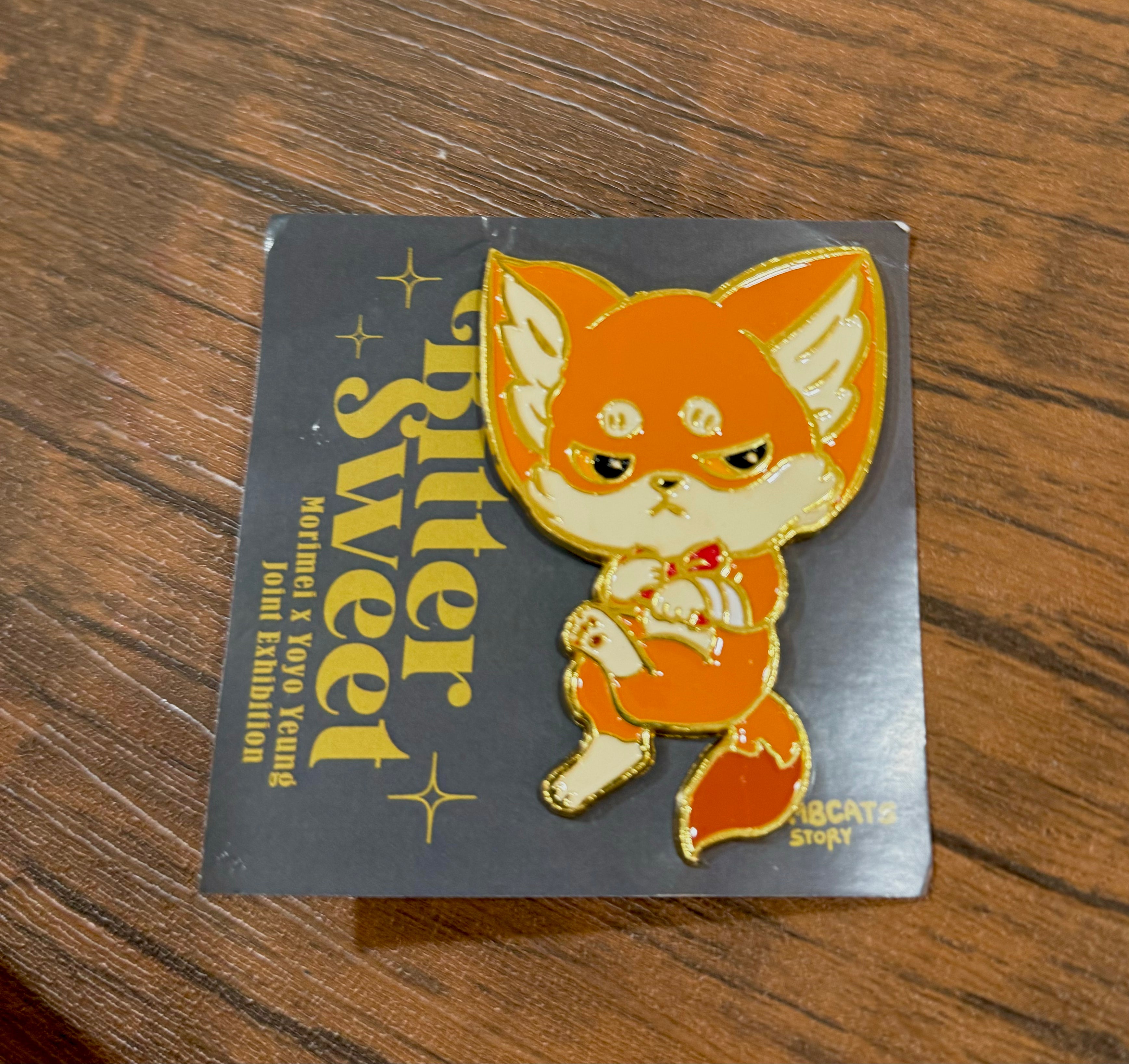 Zombcat x Kenneth Bitter Sweet (Orange) enamel pin by Morimei x Yoyo Yeung