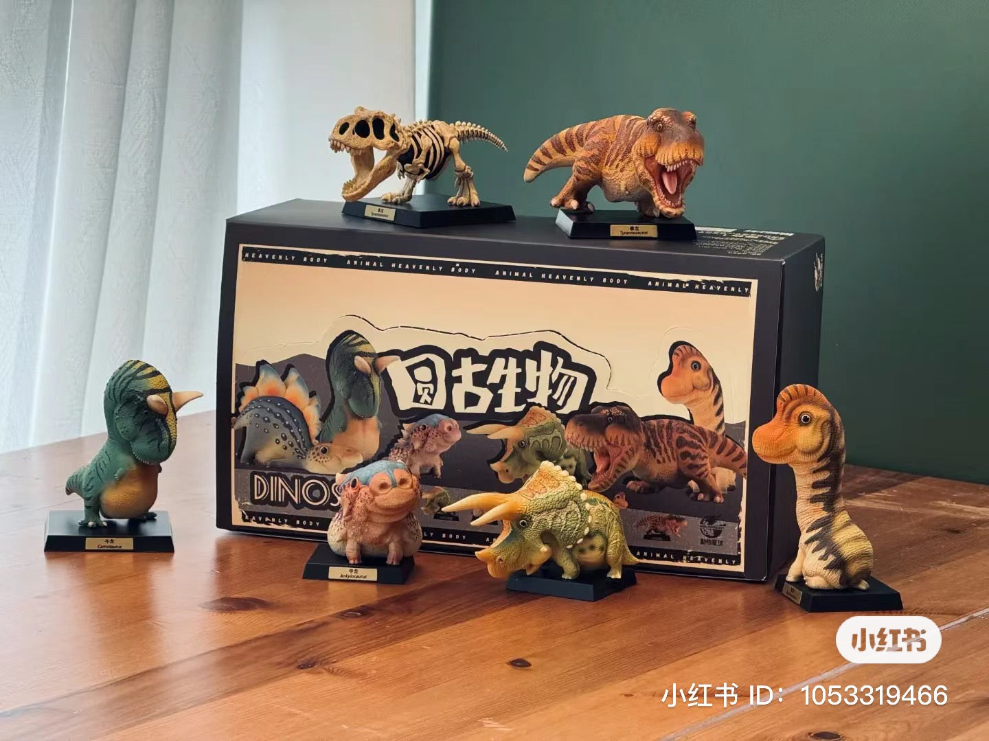 A group of chubby dinosaur figurines from the Chubby Paleontology blind box series by Strangecat Toys. Preorder now for late June 2024.