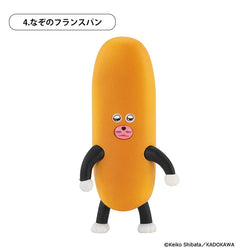 A blind box toy: Pan Robo figure collection 3rd edition 1 capsule. Cartoon-faced yellow object with arms. Design request available on cart page for desired gacha.