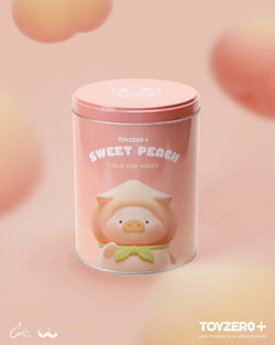 Alt text: LuLu The Piggy - XL SWEET PEACH canister featuring a cartoon pig. Preorder for August 2024 release, limited quantity.