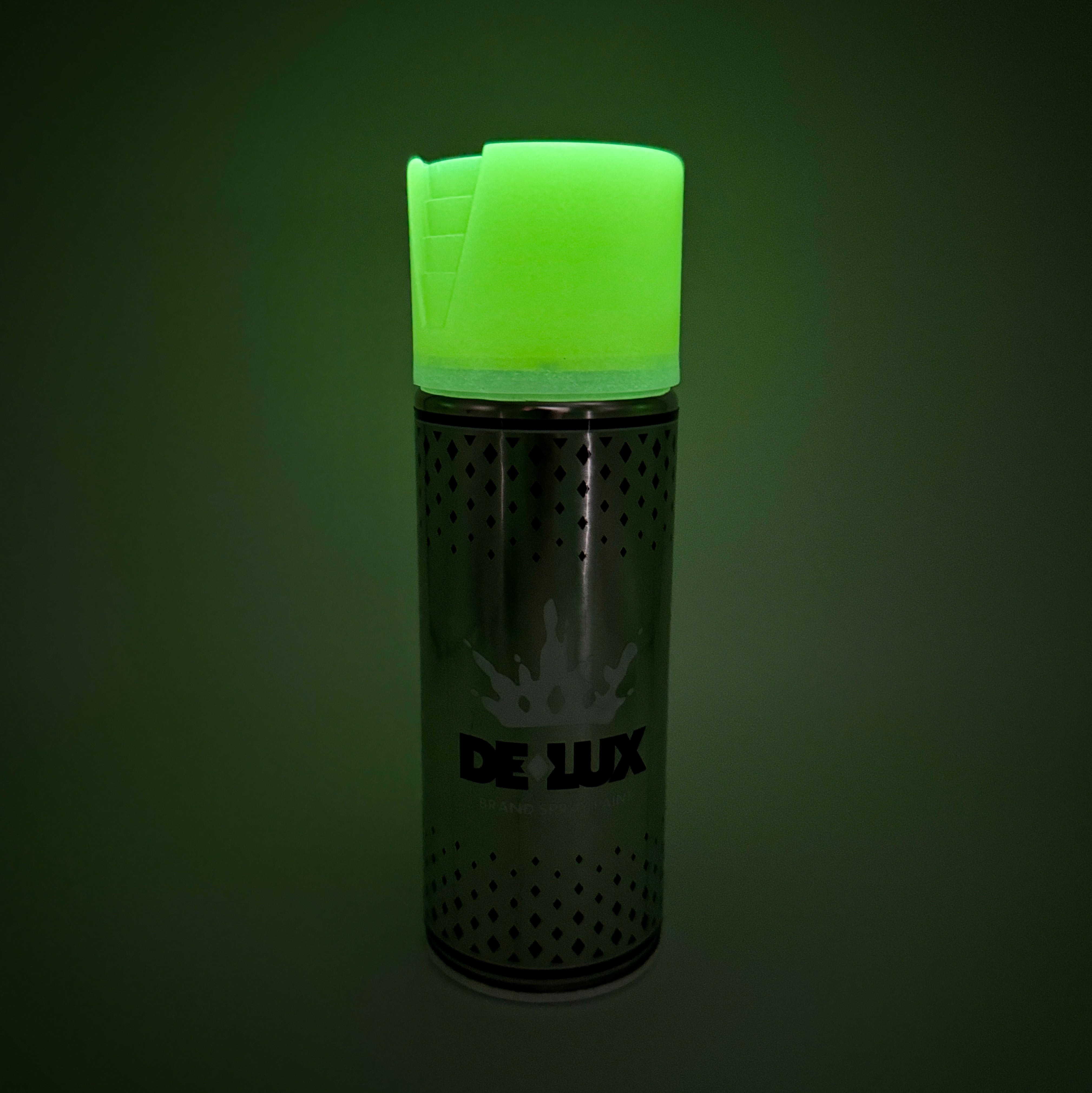 Hello World - DE-LUX CAN by JFO, featuring a cylindrical design with a green lid and logo, ideal for art toy collectors.