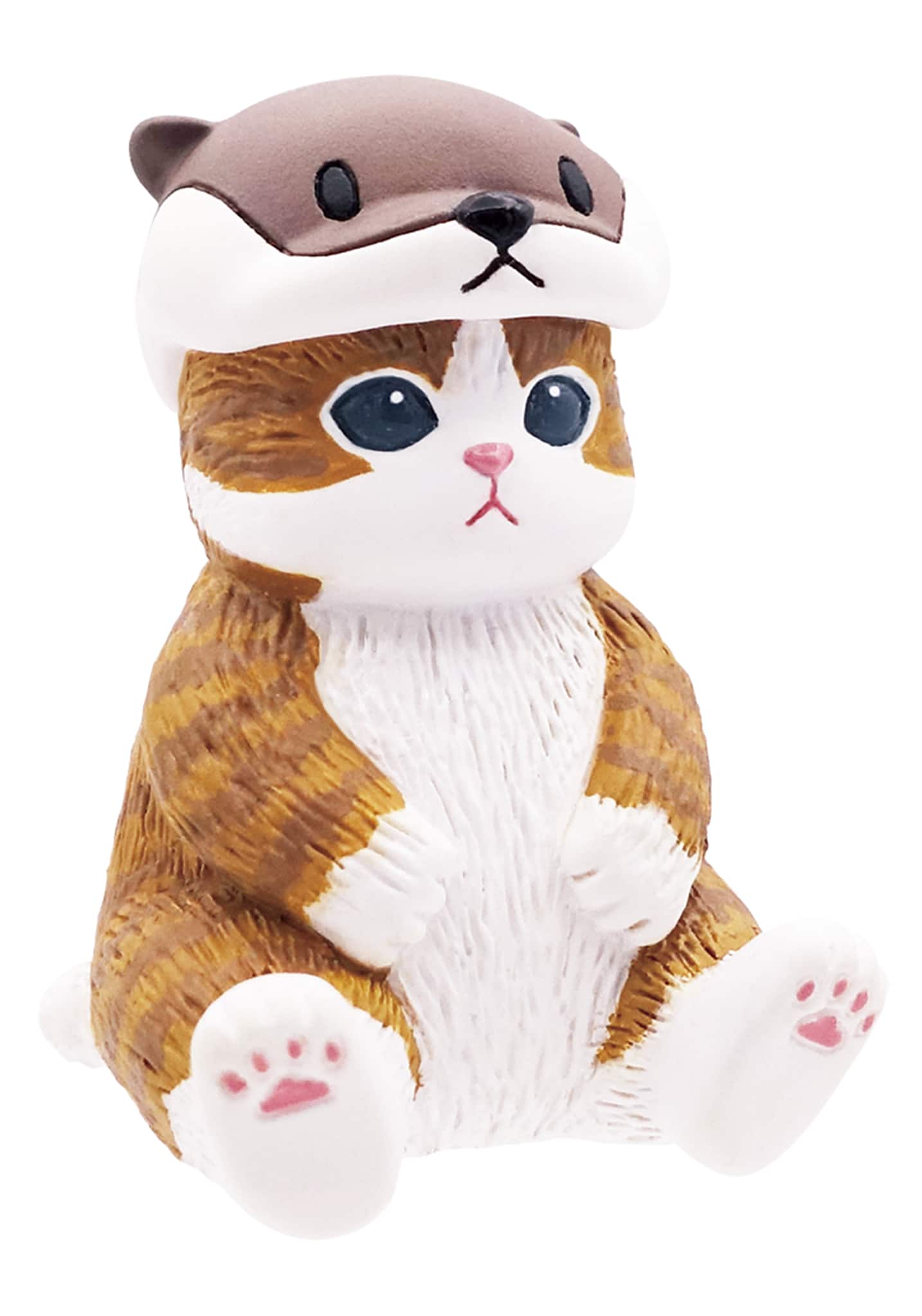 Mofusand Sitting Aquarium Cat Blind Box featuring a cat figurine wearing marine-themed attire, offering a cute surprise for collectors and cat enthusiasts.