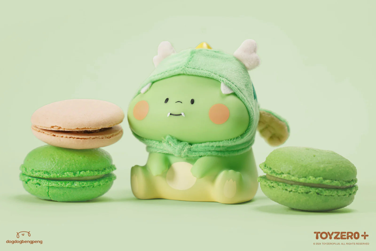 Foodie Dino Matcha Macaron - Year of Dragon Edition