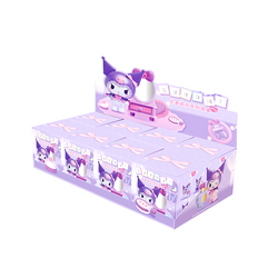 Kuromi Home Dressing up Series Mini Box Pro featuring collectible cat toys in a blind box with potential secret designs.