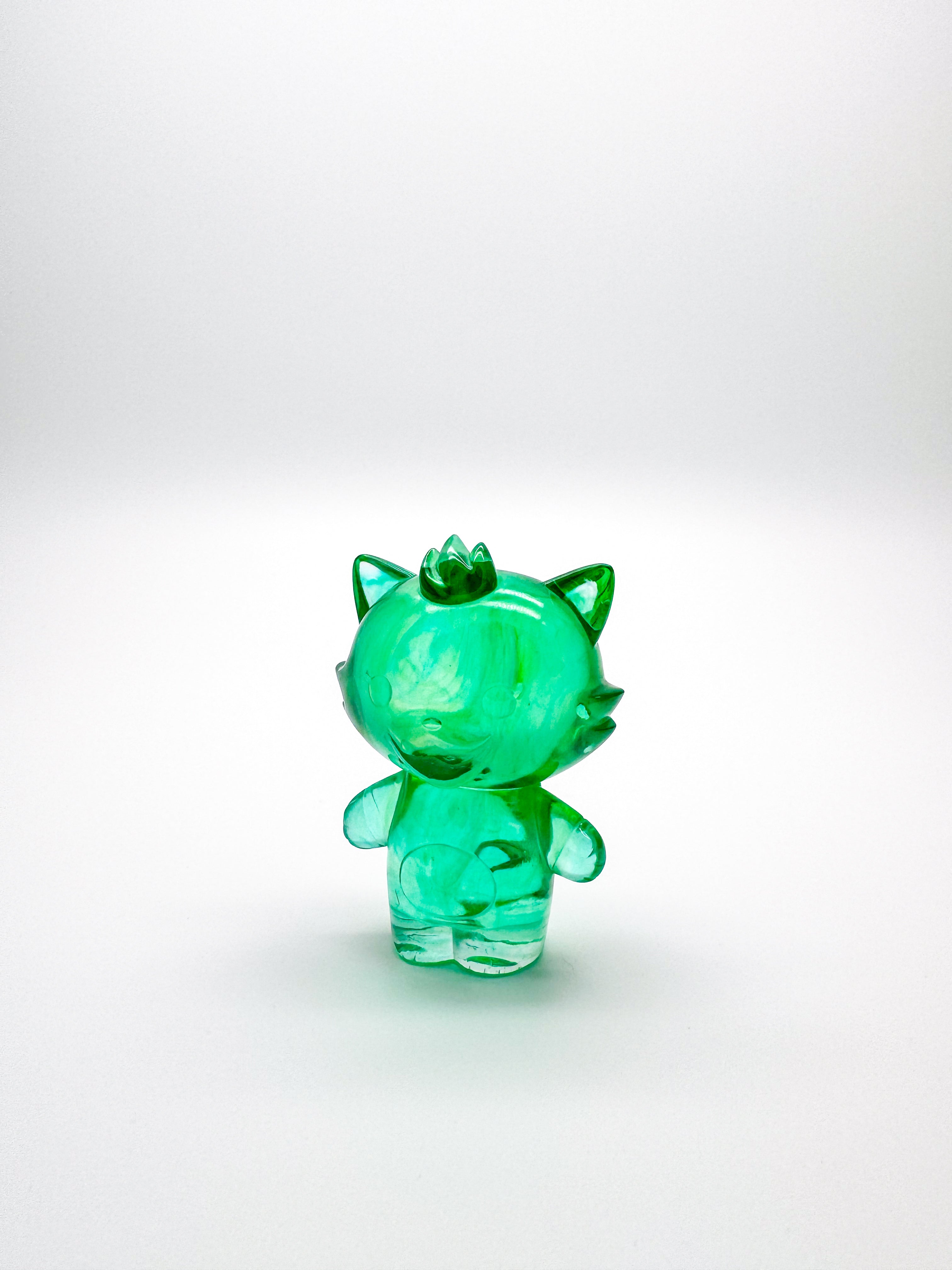 Grandpa Baby Cat Resin - Emerald