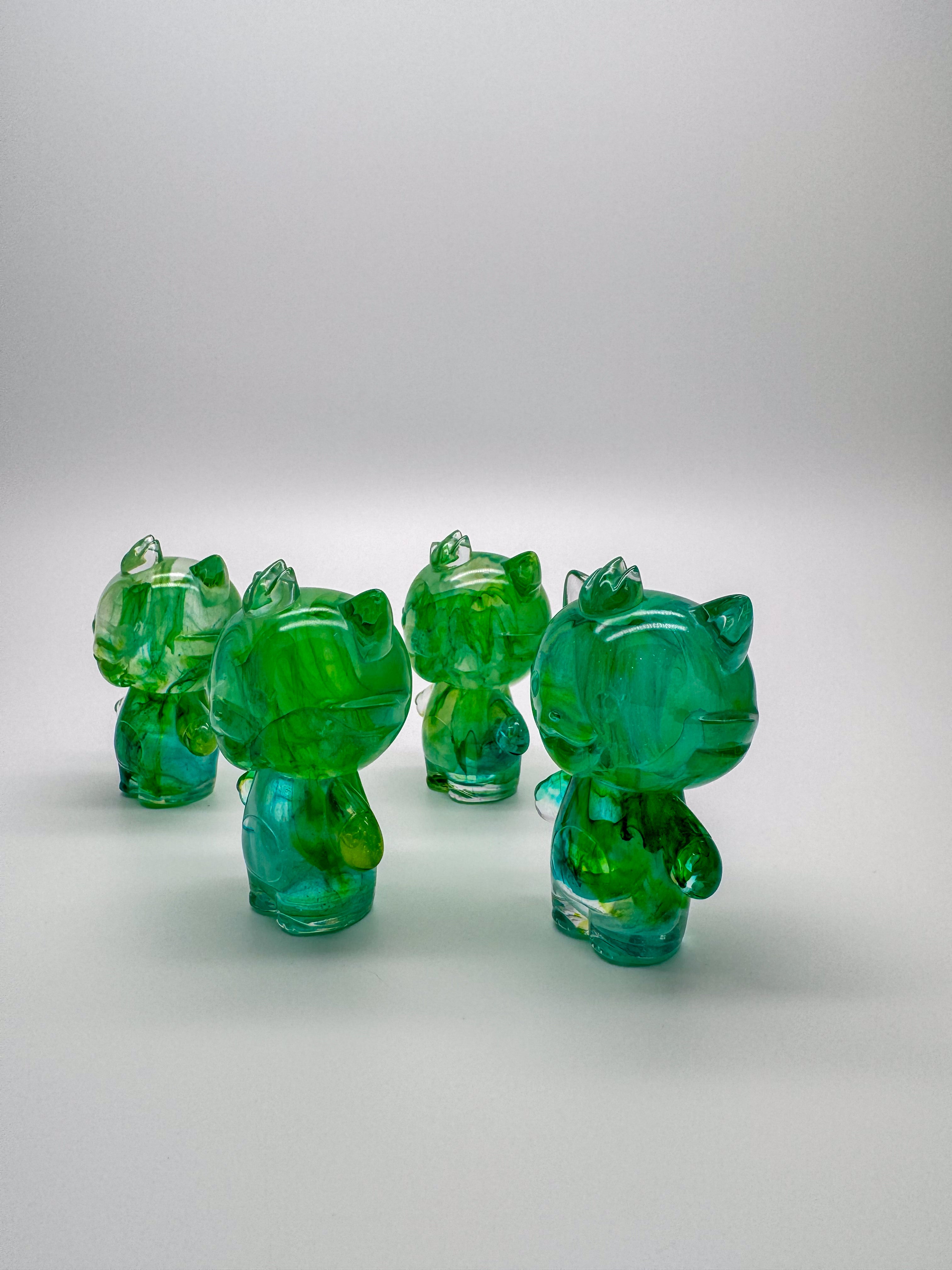 Grandpa Baby Cat Resin - Green With Envy