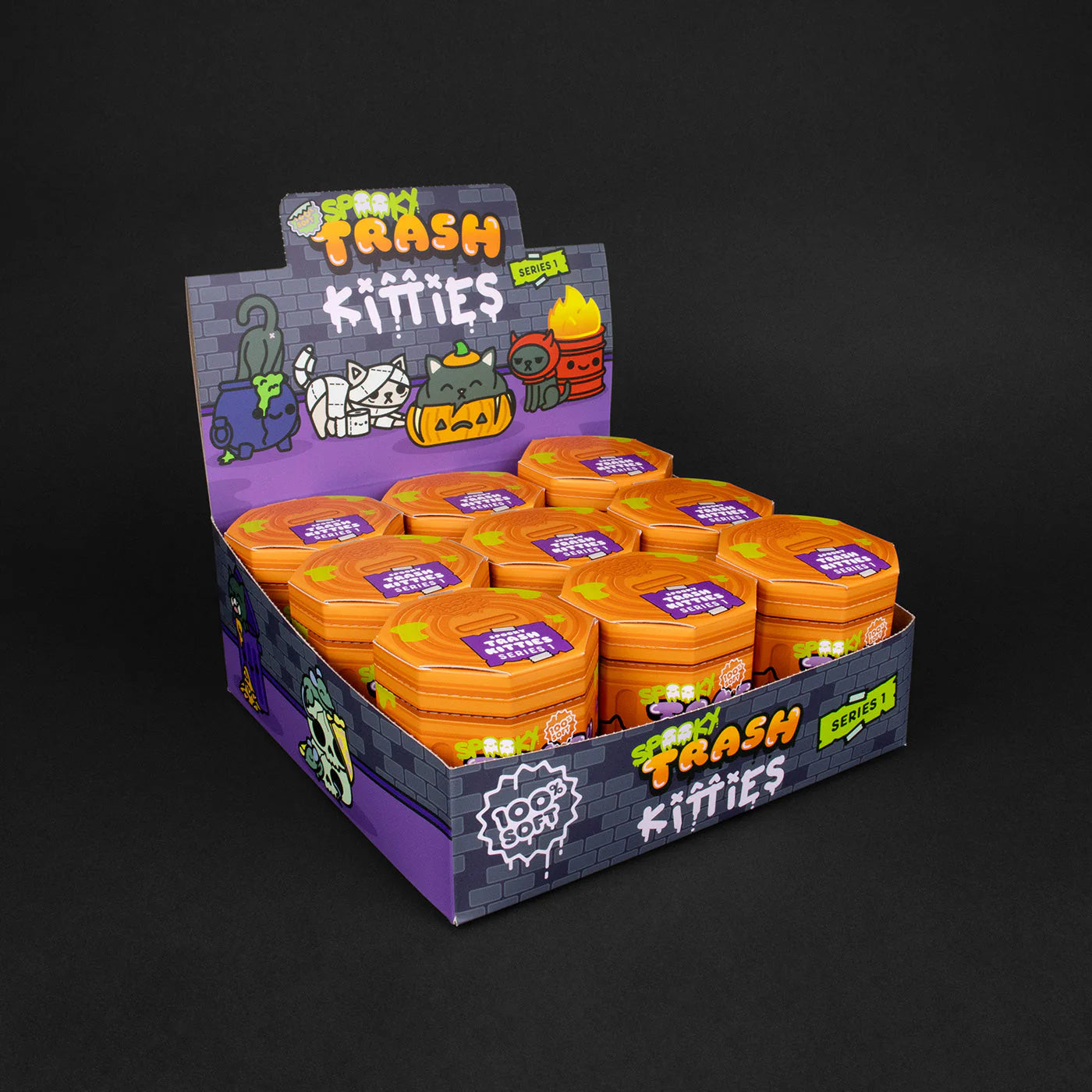 Spooky Trash Kitties Blind Box Series  by 100% Soft