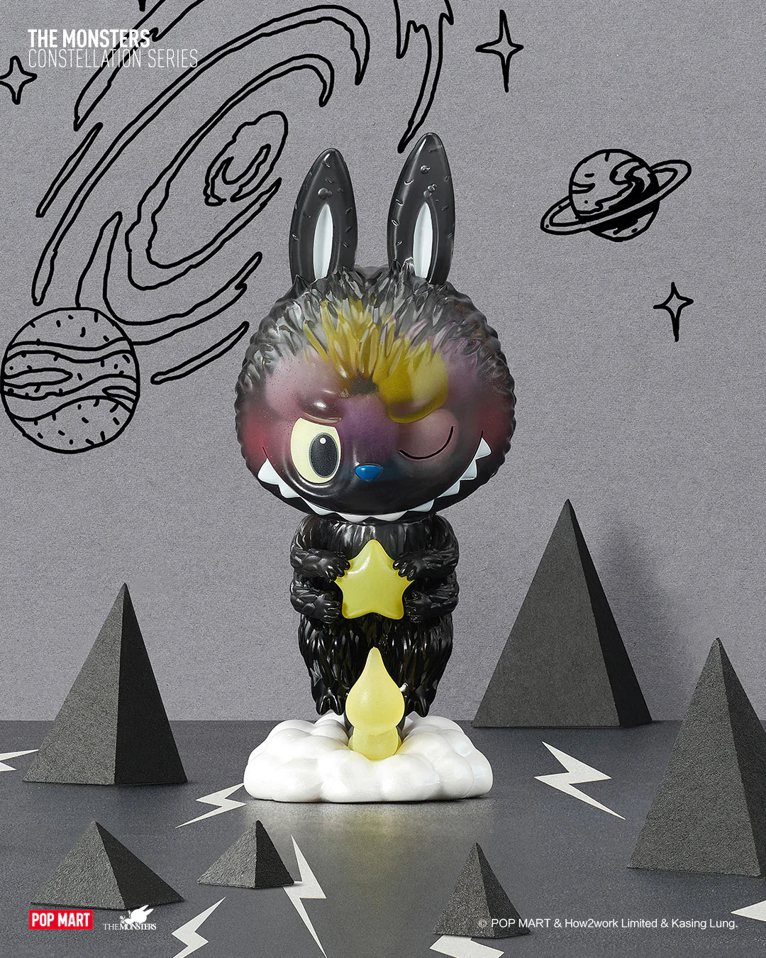 A toy animal with a star from THE MONSTERS CONSTELLATION Blind Box Series.