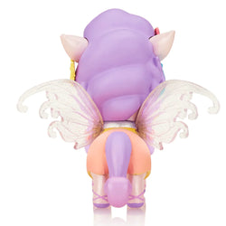 A blind box store's exclusive: Tokidoki Butterfly Fairy Limited Edition Figure with wings, sticker sheet included. Flutter through nature's beauty with this enchanting Fairy Unicorno.