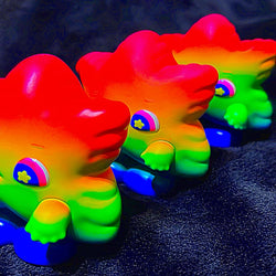 Toy group featuring a close-up of a colorful toy, part of the Rainbow Weee baby - Preorder collection.