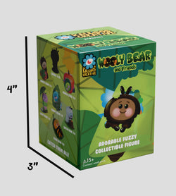 Wooly Bear and Friends Vinyl Blind Box featuring a cartoon animal figure and toy packaging, highlighting collectible designs and nature-themed adventures.