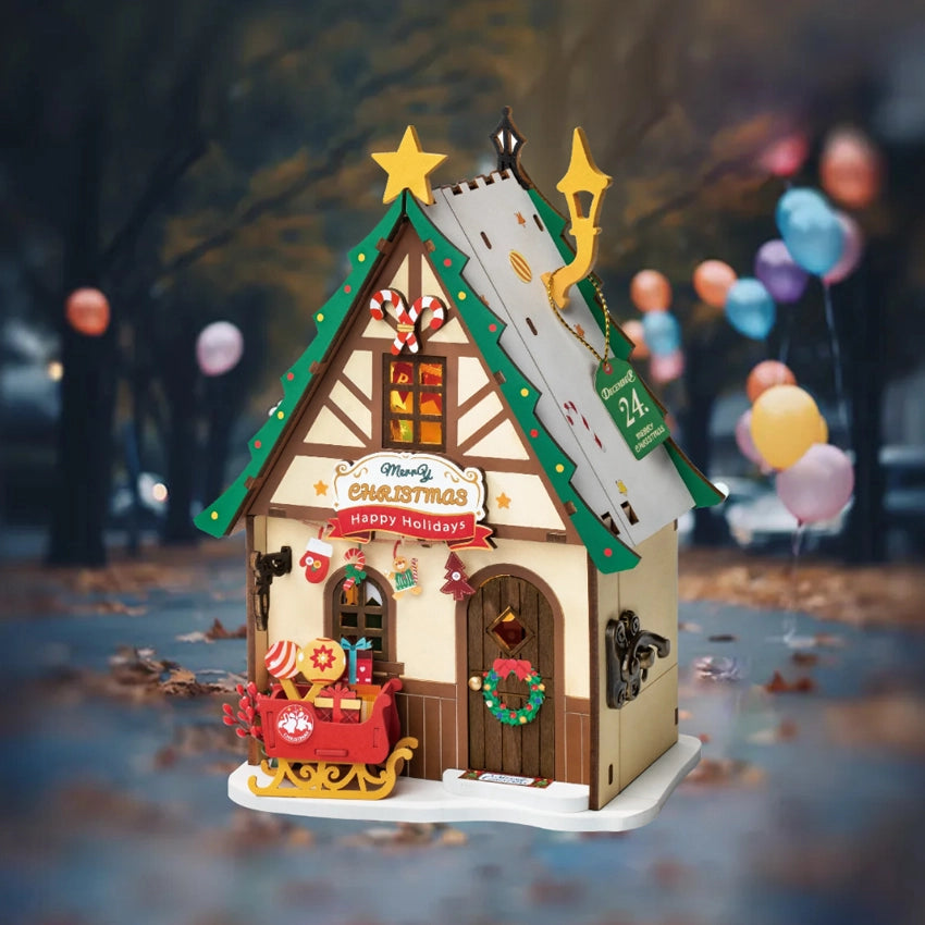 DS036 Twinkling Christmas House Rolife Diy House Wooden