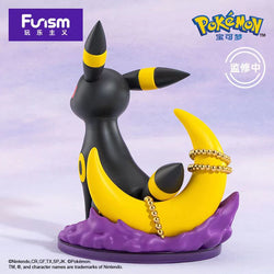 Pokémon Umbreon figurine, 5 PVC/ABS, cartoon-style toy from Strangecat Toys.