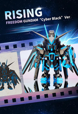 QMSV Seed Freedom Gundam Blind Box Series featuring a toy robot action figure with a gun, part of a collectible series with secret designs.