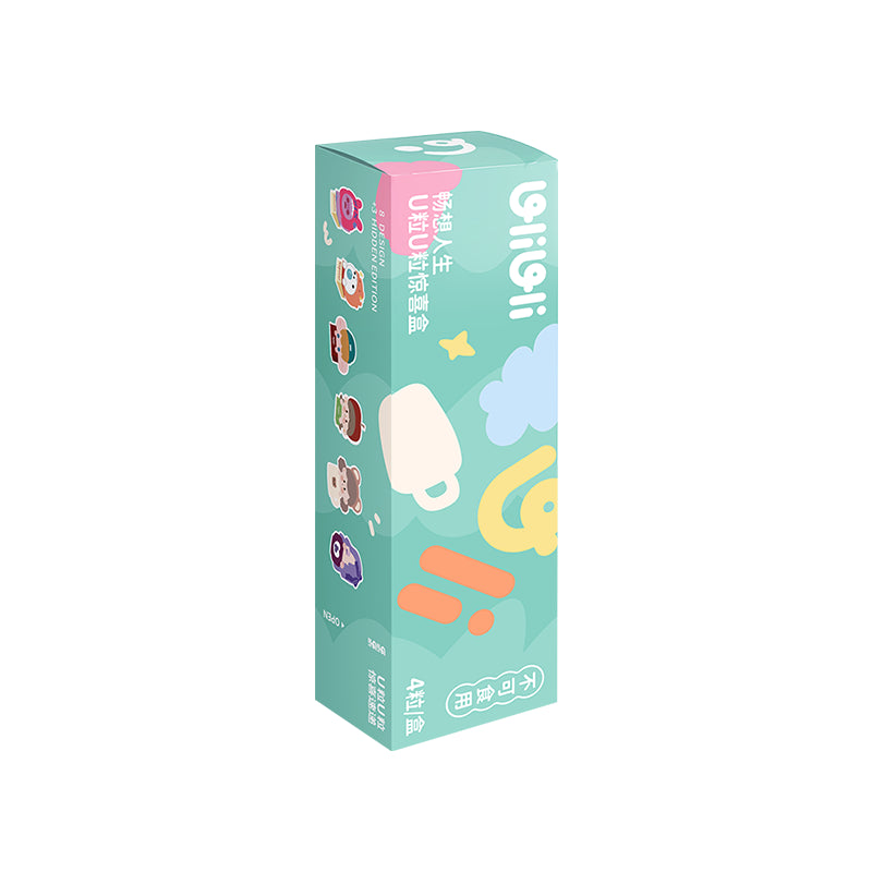 Finding Unicorn Imagine Life Series Uli Uli Blind Box featuring cartoon characters on the packaging; contains 4pcs per box, with 8 regular and 3 secret designs.