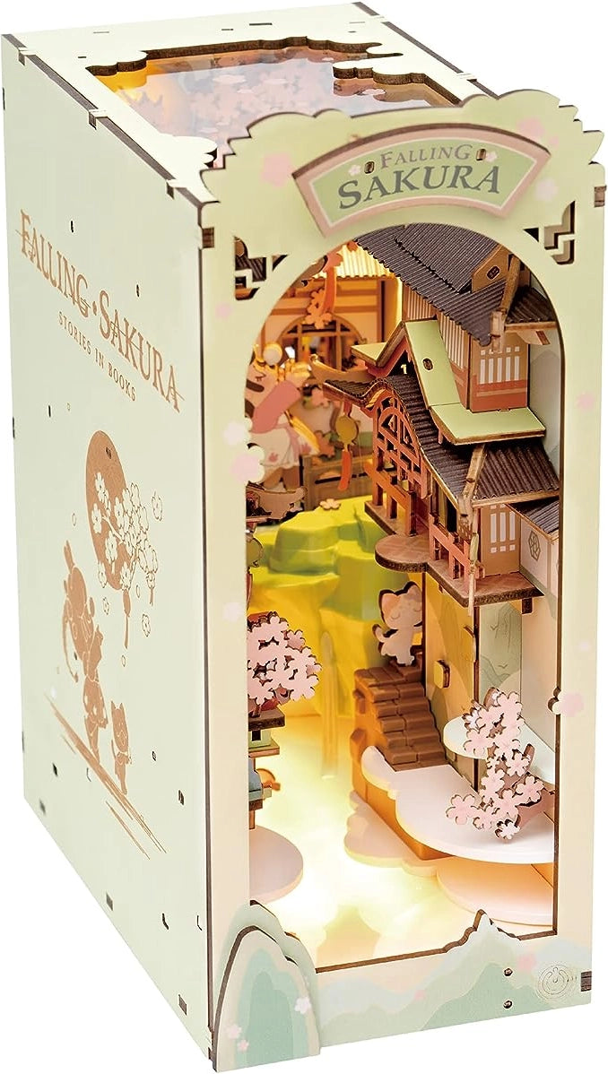 Book Nook Kits For Adults - Falling Sakura