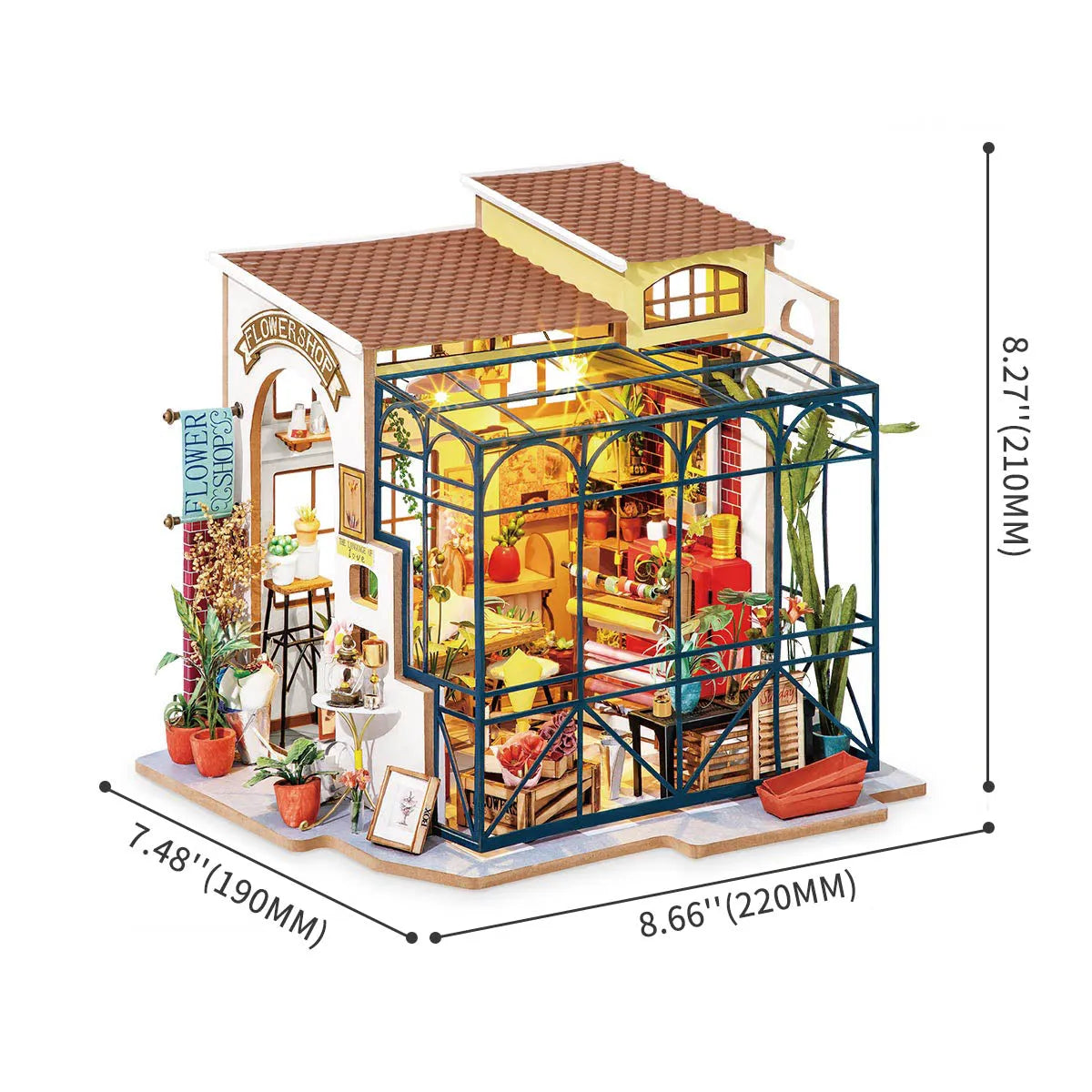 DIY Miniature Dollhouse - Emily's Flower Shop DG145