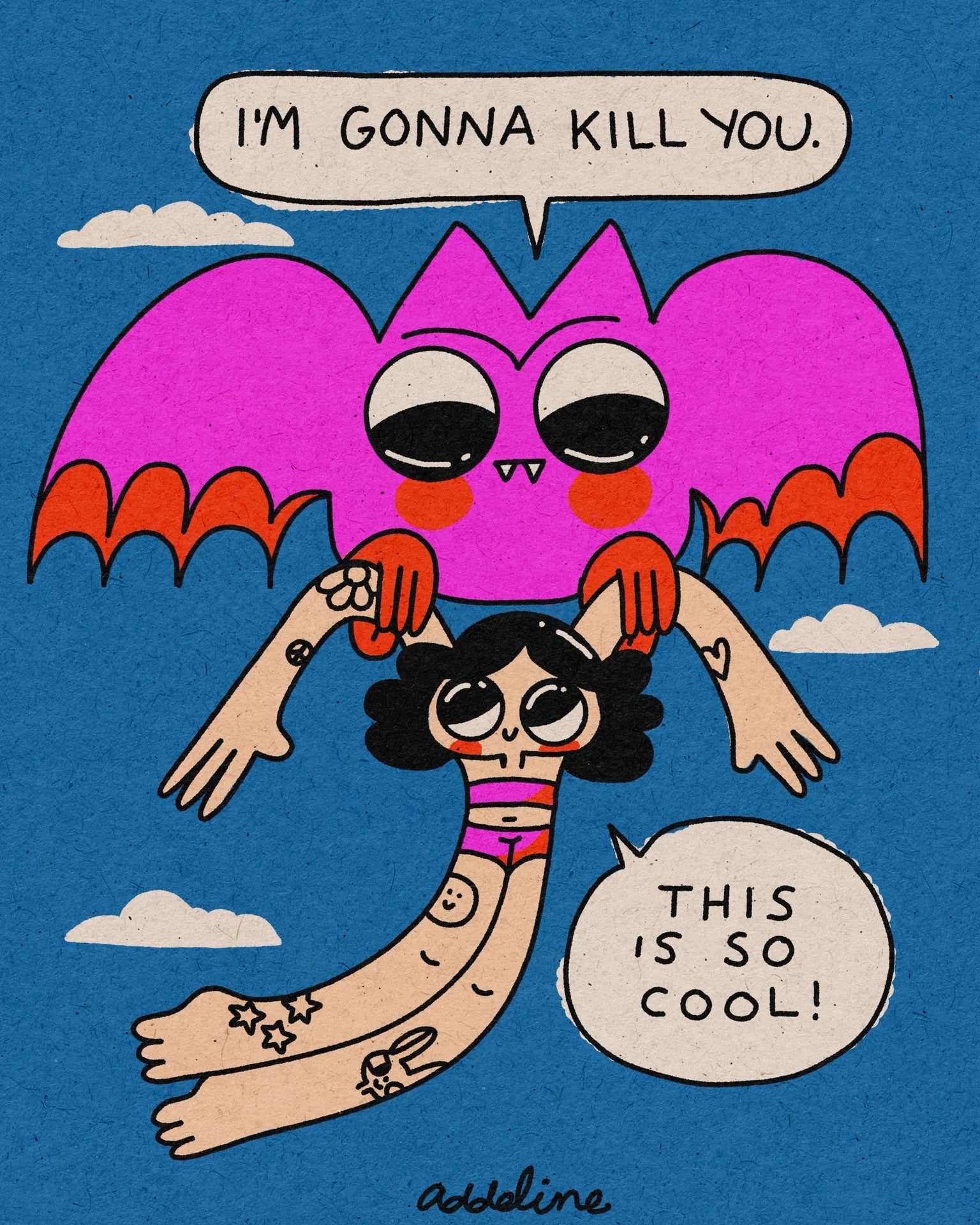 I’M GONNA KILL YOU Art Print by Burger Babie