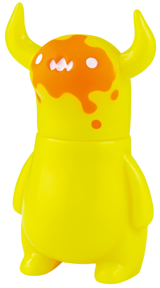 Sky Monster Bo Gacha Series toy, featuring an animal figure design with an orange and white face, part of Strangecat Toys' unique blind box collection.