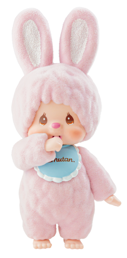 Chichi Flocked Mascot 3 Chimtan Blind Box featuring a plush, cartoon-styled stuffed toy in a garment, part of a two-design series from Strangecat Toys.