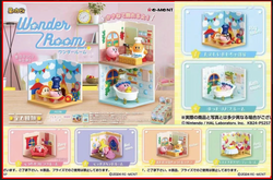 A collection of toy characters from the Kirby Wonder Room Re-ment Blind Box Series - Preorder.