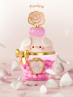 Piko Pig Perfume Blind Box Series: Piggy bank jar, rose, gold flower, candy containers, and more in this blind box collection.