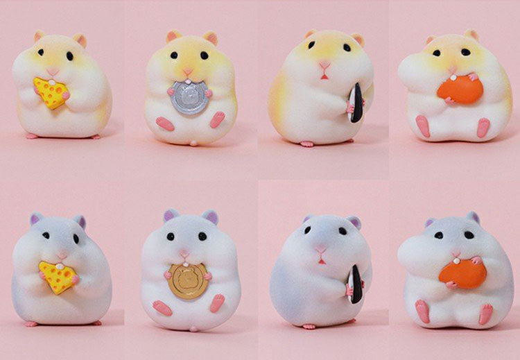 Flocking Greedy Hamster Blind Box – Strangecat Toys