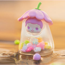 Mumu Spring Blind Box Series toy in flower container with secret designs.