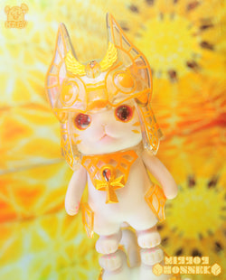 Toy cat doll depicting Ohonneko – Anubis, an Egyptian god associated with the care of the dead.