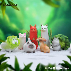 Vegetable Fairy Blind Box Series: Small toy animals including a lion, squirrel, and rabbit with unique designs.