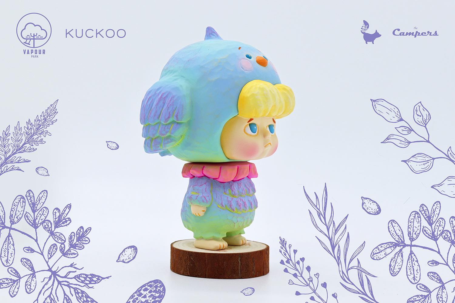 Kuckoo Blue Bird by The Campers from Vapour Park x thinkinggues Animal Carving