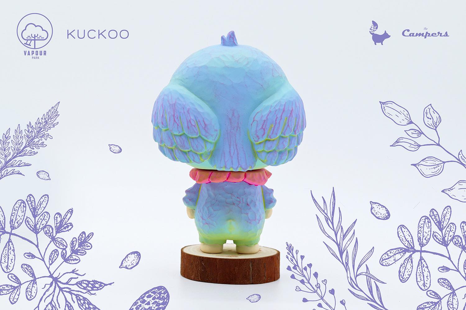 Kuckoo Blue Bird by The Campers from Vapour Park x thinkinggues Animal Carving