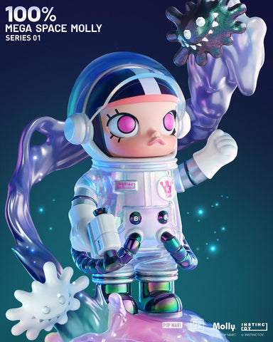 Mega Collection 100% Space Molly Series 1 Blind Box – Strangecat Toys