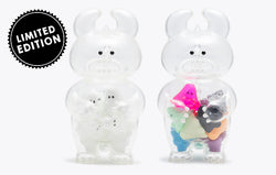 Plastic animals and figurines, toy container, and sticker in UAMOU - OOPS! I ATE SO MANY BOO! product image.