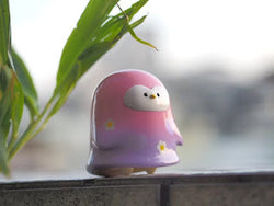 Fatty Penguin toy figurine, soft vinyl material, 8cm height, cartoon doll character.