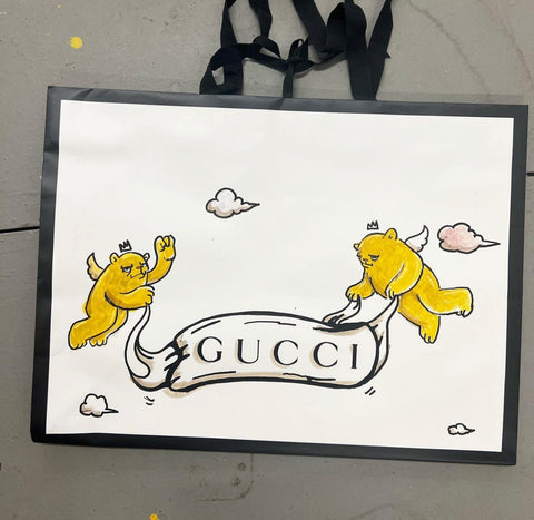 Gucci drawing tote bag