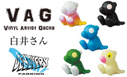 Toy figures from VAG 30 - Mr. Shirai by Delivery Coin Parking, soft vinyl, 6cm size.