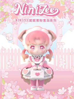 A cartoon character with a pink heart and dress from NiniZee - Love Island Sakura Blind Box Series.