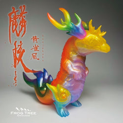 Rinkaku - KOUJAKUHU By CORE Kashi, a 15cm tall Japanese Soft Vinyl dragon statue with a cartoonish design.