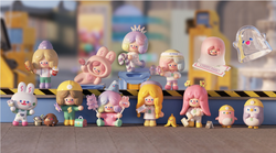 RiCO Happy Factory Blind Box Series: Toy figurines of dolls, girls, bunnies, and more in this blind box collection.